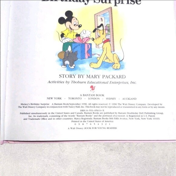 Vintage Disney Reader Lot of 3 Books Mickey, Pooh & Goofy 1980s-90s Bantam HC - Picture 10 of 10